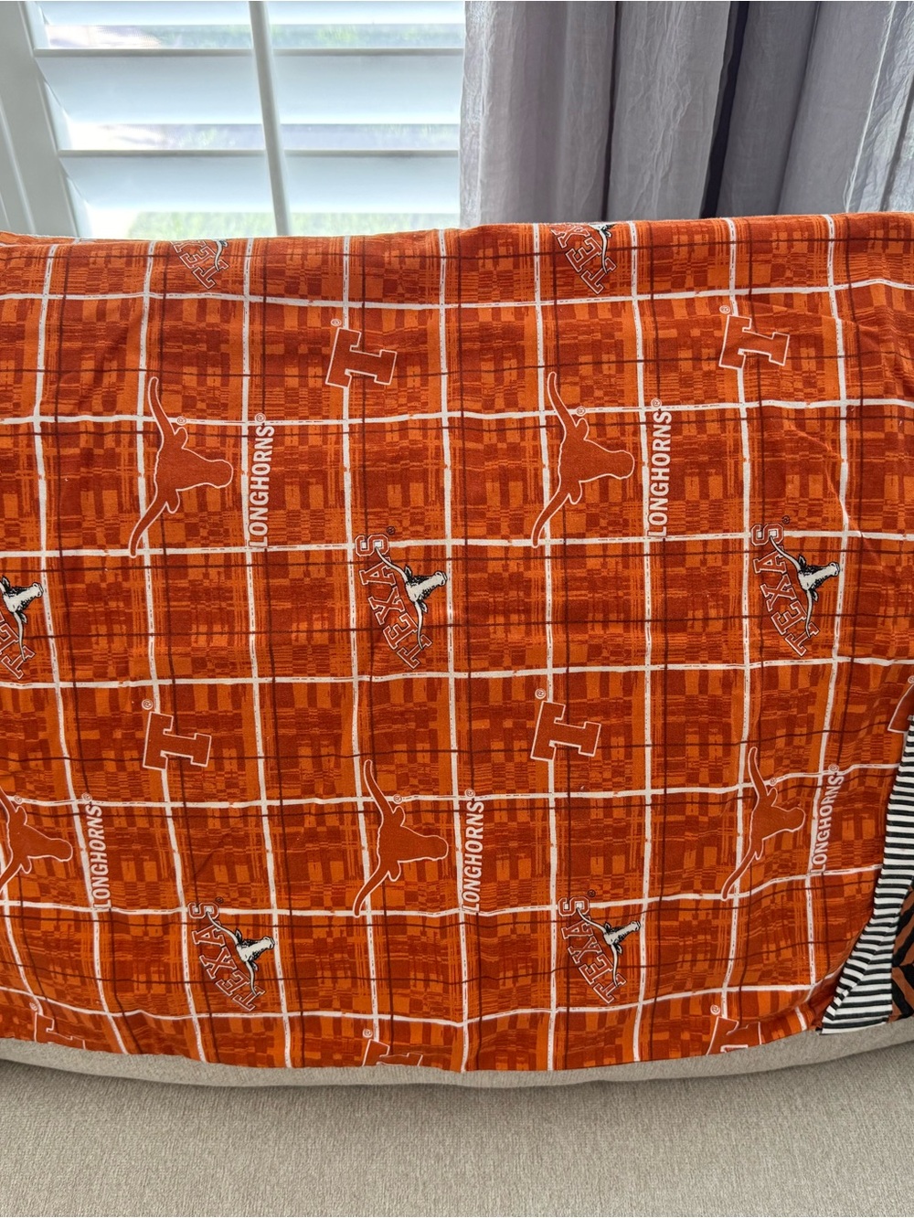 Hand Crafted UT Texas Longhorn pillowcase standard size